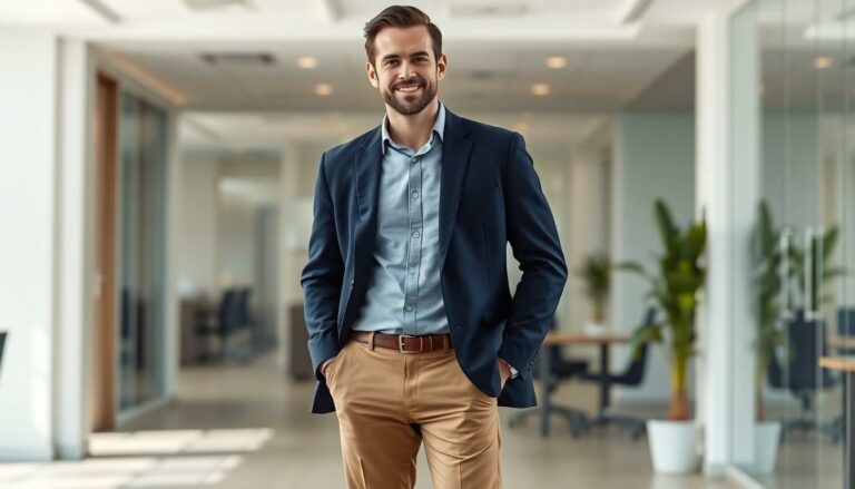 smart casual office wear men